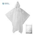 Transparenter Bio Regenponcho HANS kompostierbar nach EN 13432 für Events und Promotion